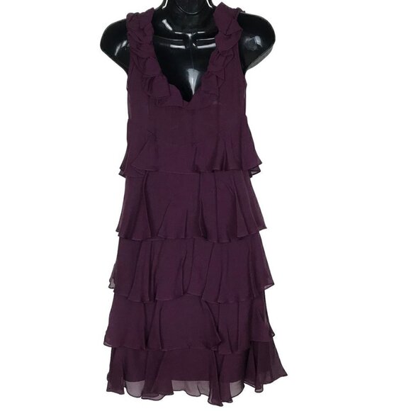 Rebecca Taylor Beautiful 100% Silk Vintage Dress Size 0 - Picture 4 of 6